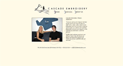 Desktop Screenshot of cascadeembroidery.com