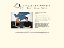 Tablet Screenshot of cascadeembroidery.com